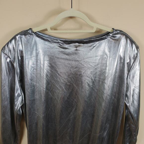 Vintage Metallic 3/4 Blouse Women's Size M - Picture 7 of 11